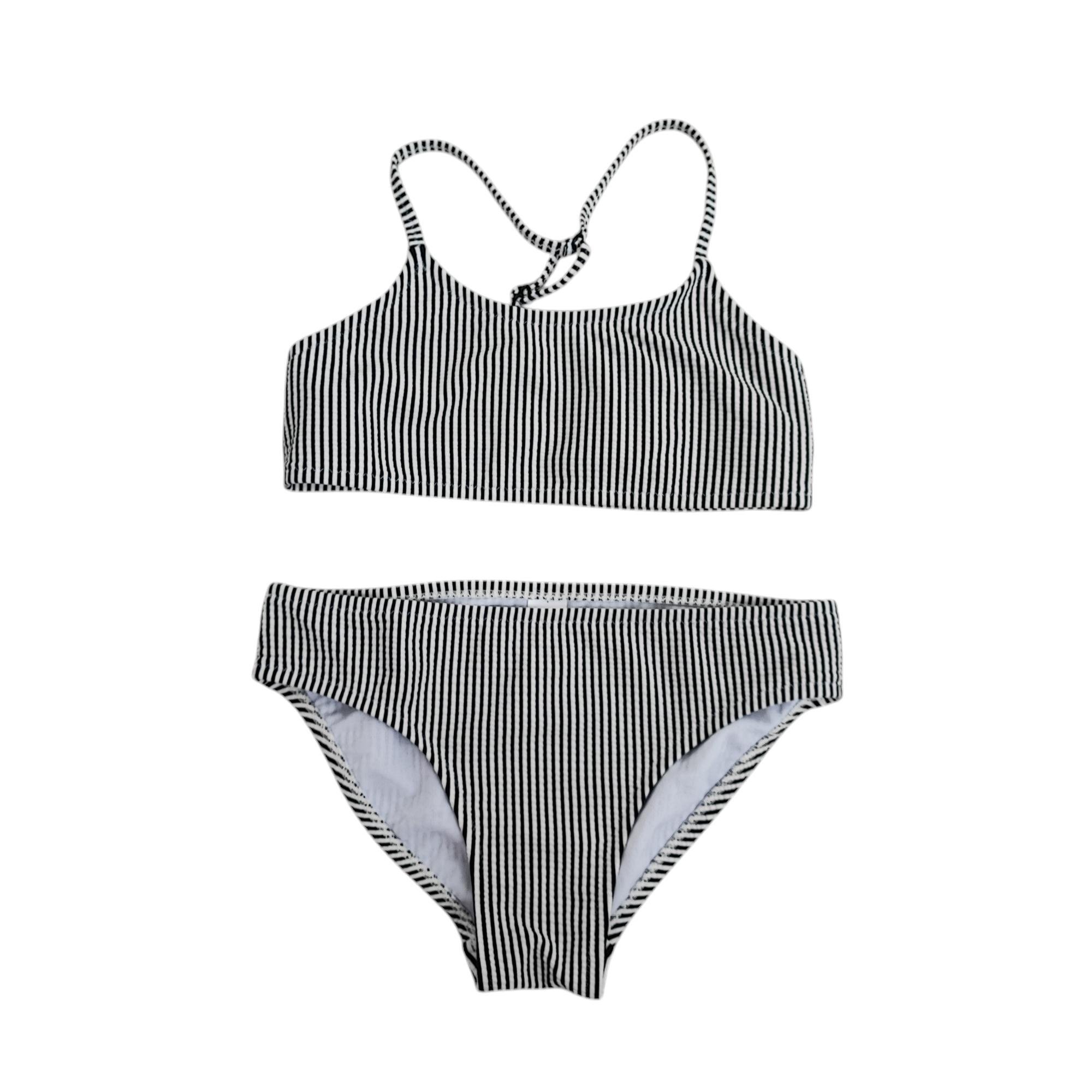 Купальник дитячий роздільний C&A 134-140 см Чорний Білий (250122128)