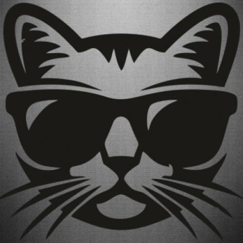 Наклейка Сat in sunglasses 45x43,4 см (26350660)