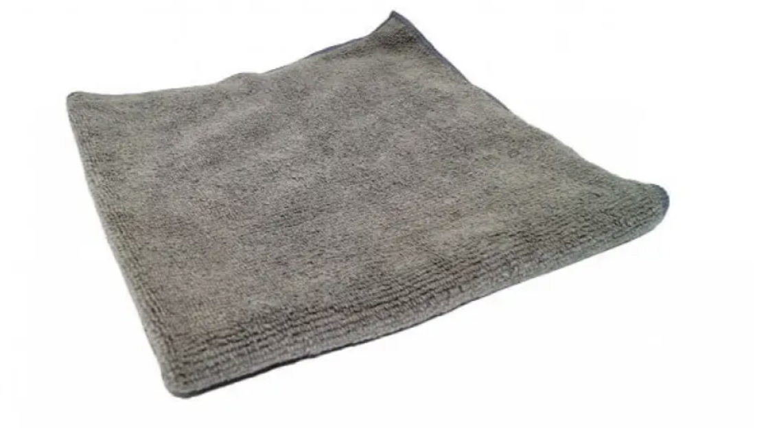 Микрофибра безворсовая универсальная для детейлинга полировки химчистки 40х40 см Серый