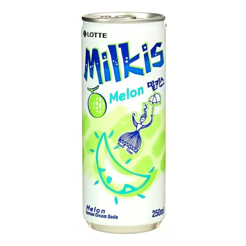 Напій молочний газований Lotte Milkis Melon Диня 250 мл