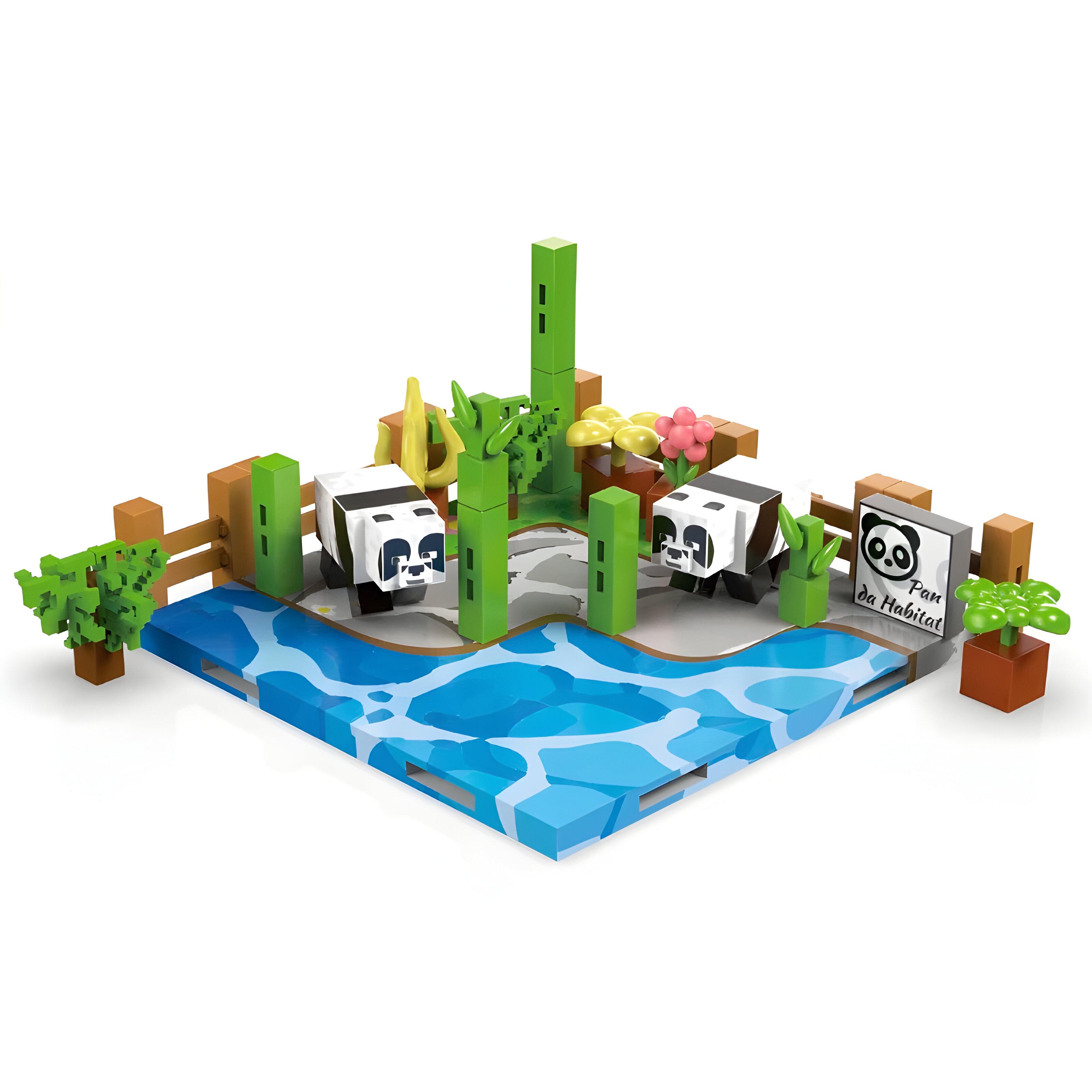 Конструктор магнітний Magnetic World Зоопарк з пандами 88 деталей (Z33003) Конструктор магнітний Magnetic World Зоопарк з пандами 88 деталей (Z33003)