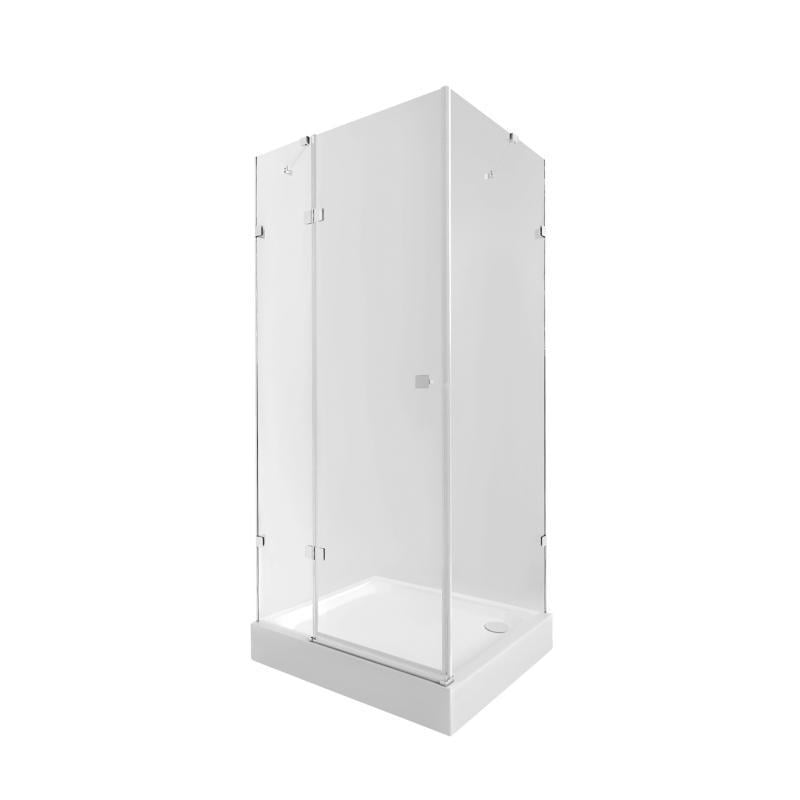 Набор Qtap душевая кабина Capricorn CRM1018RC6 Clear 2020x1000x800 мм и поддон Tern 301812C 100x80x12 см с сифоном (SD00048931)