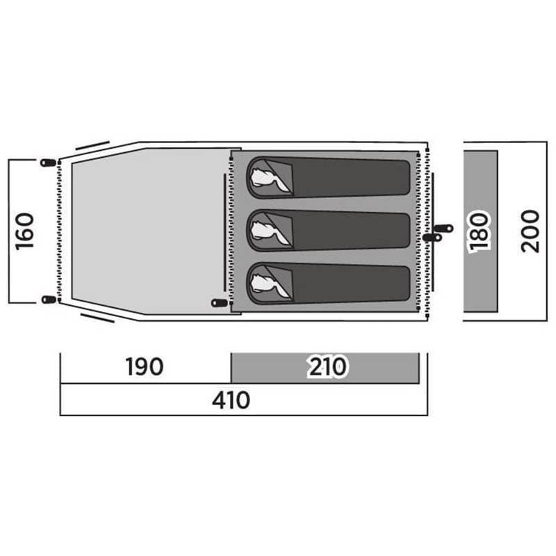 Палатка трехместная Easy Camp Marbella 300 (120454) - фото 3
