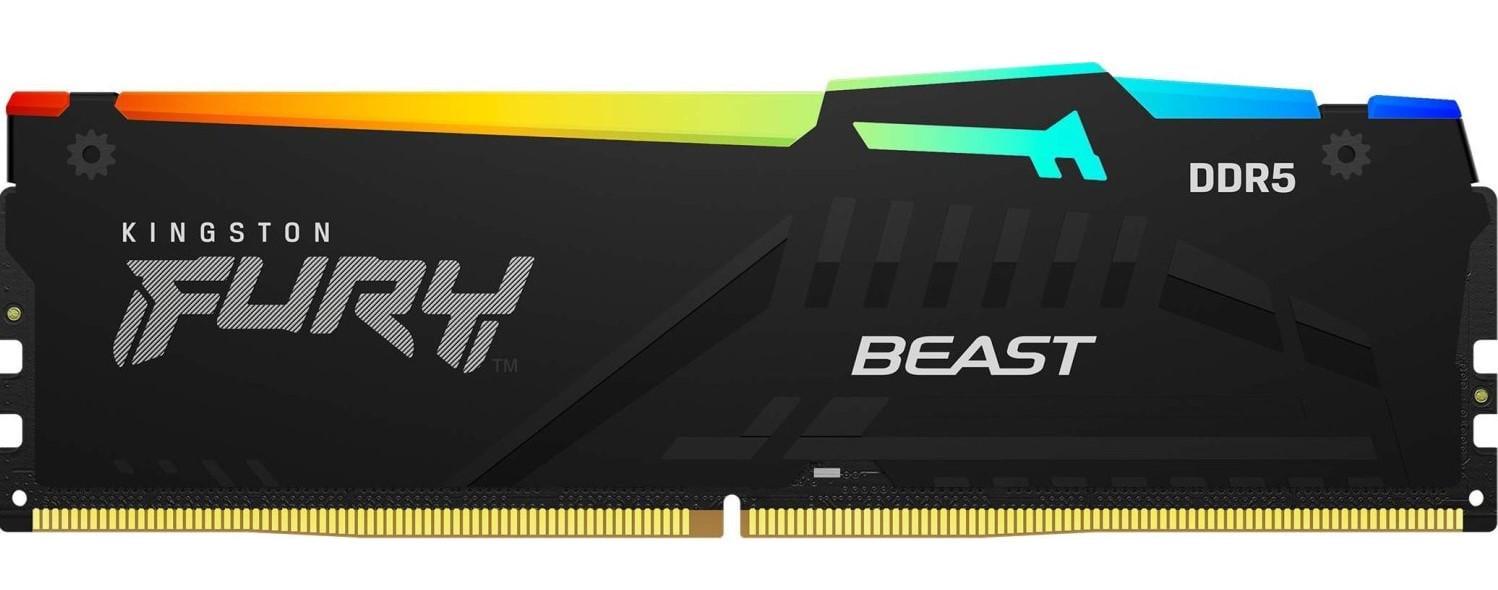 Оперативная память для настольных ПК Kingston KF556C40BBA-16 DDR5 16ГБ 5600 FURY Веаѕт RGB-подсветка (9f406459)