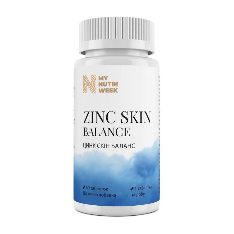 Цинк My Nutri Week Zinc Skin Balance 60 табл.