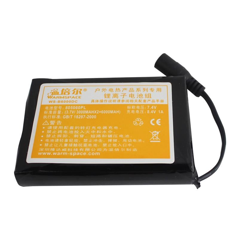 Аккумулятор сменный uWarm GA840A/GA850A/GA880A/Y06AF 6000 mAh для перчаток и поясов с подогревом