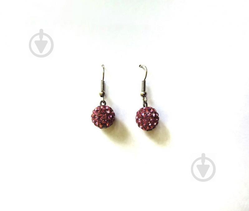 Cерьги Inna Kalinina N48 Бусина Шамбала Розовый (956048)