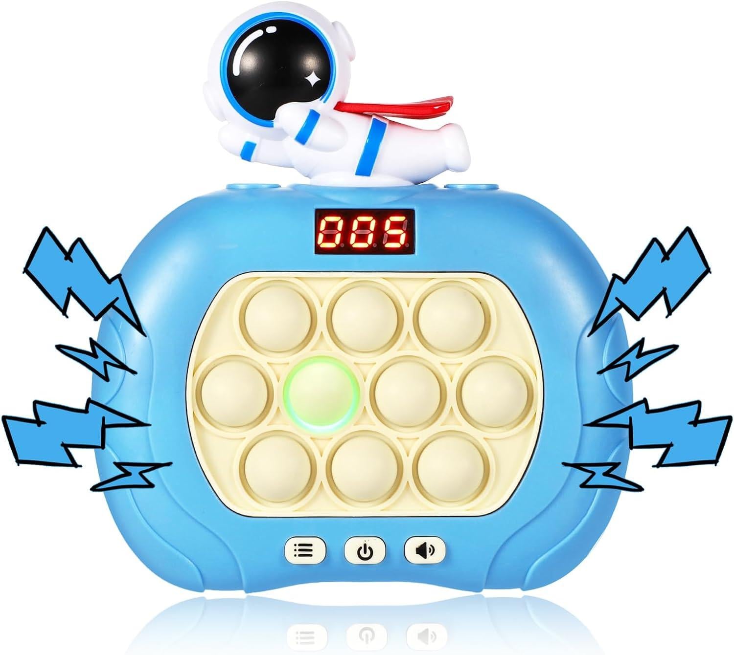 Интерактивная игрушка Quick Push Game Pop It 999 уровней Astronaut Blue/White (13746030)