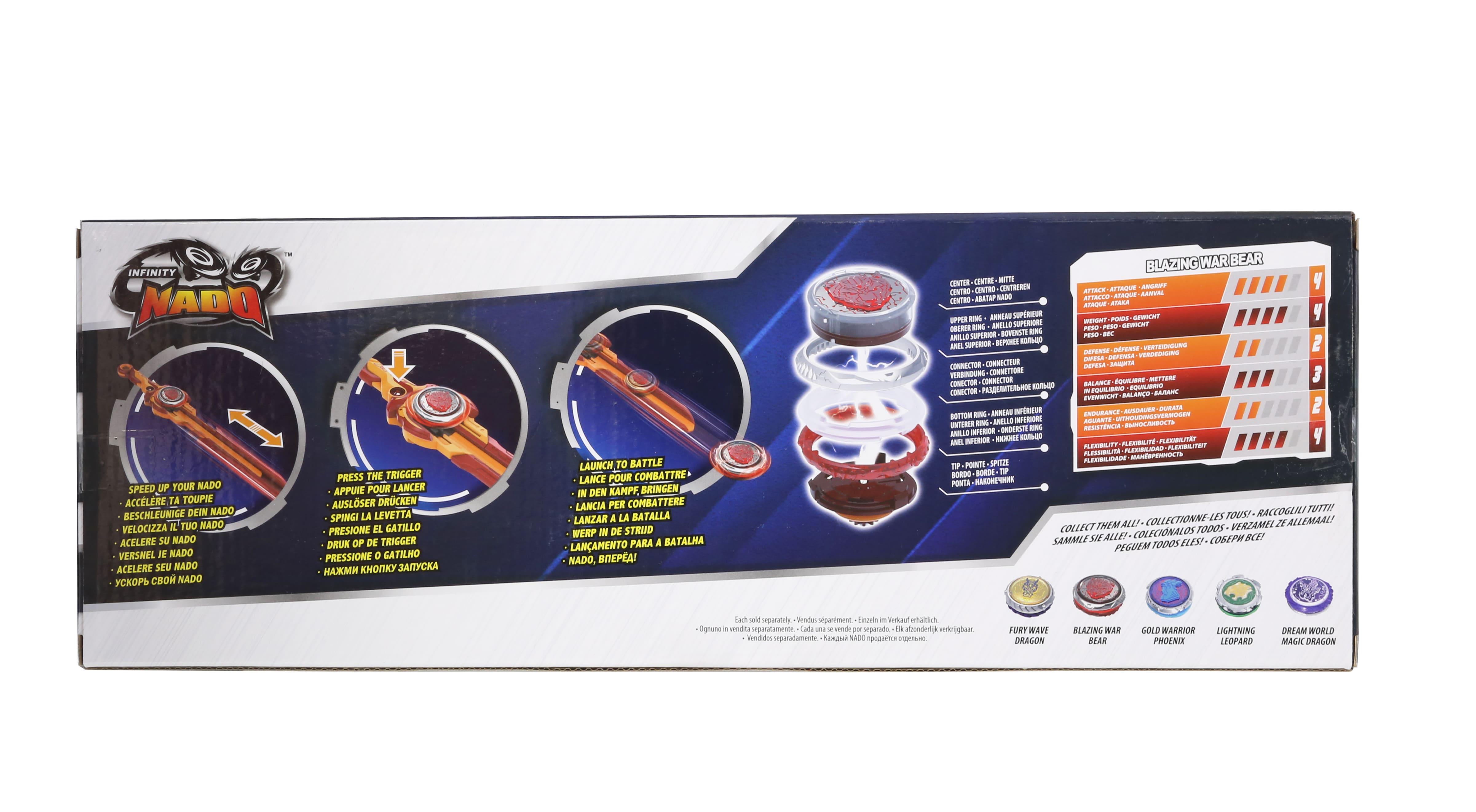 Дзиґа Infinity Nado VI Standard Pack Палаючий Бойовий Ведмідь з LED підсвічуванням (EU654122) - фото 9 Дзиґа Infinity Nado VI Standard Pack Палаючий Бойовий Ведмідь з LED підсвічуванням (EU654122) - фото 9