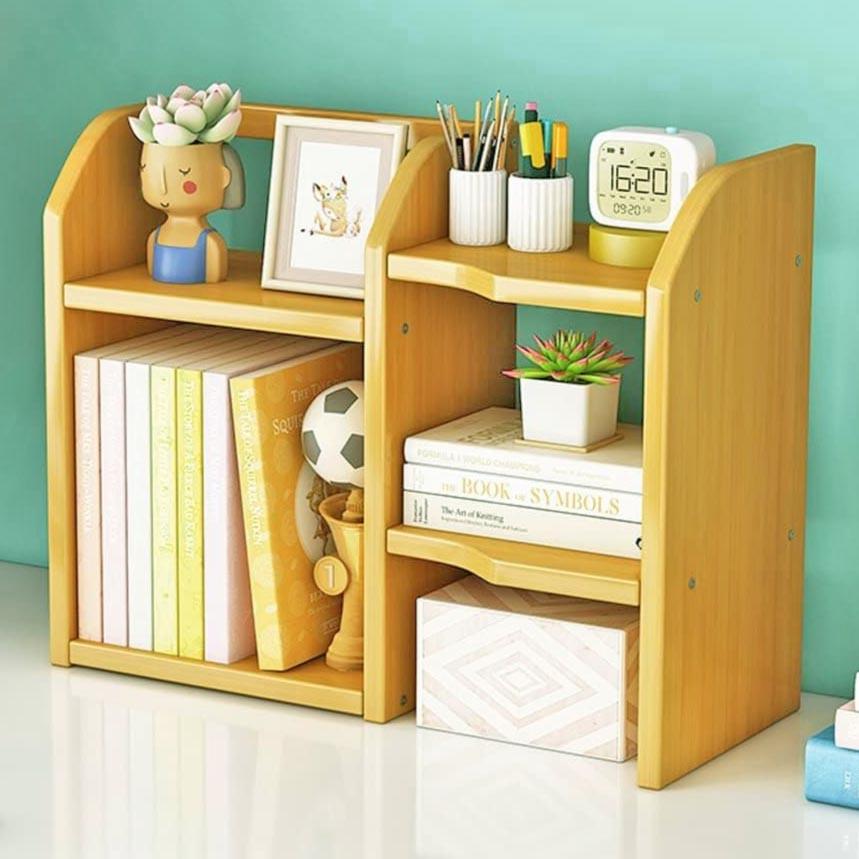 Полка книжная настольная из дерева Алокси Карри (КПА-042303)