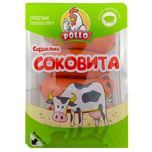 Сарделька Родинна ковбаска Соковита Pollo 1/с 0,4 кг (10320) Сарделька Родинна ковбаска Соковита Pollo 1/с 0,4 кг (10320)