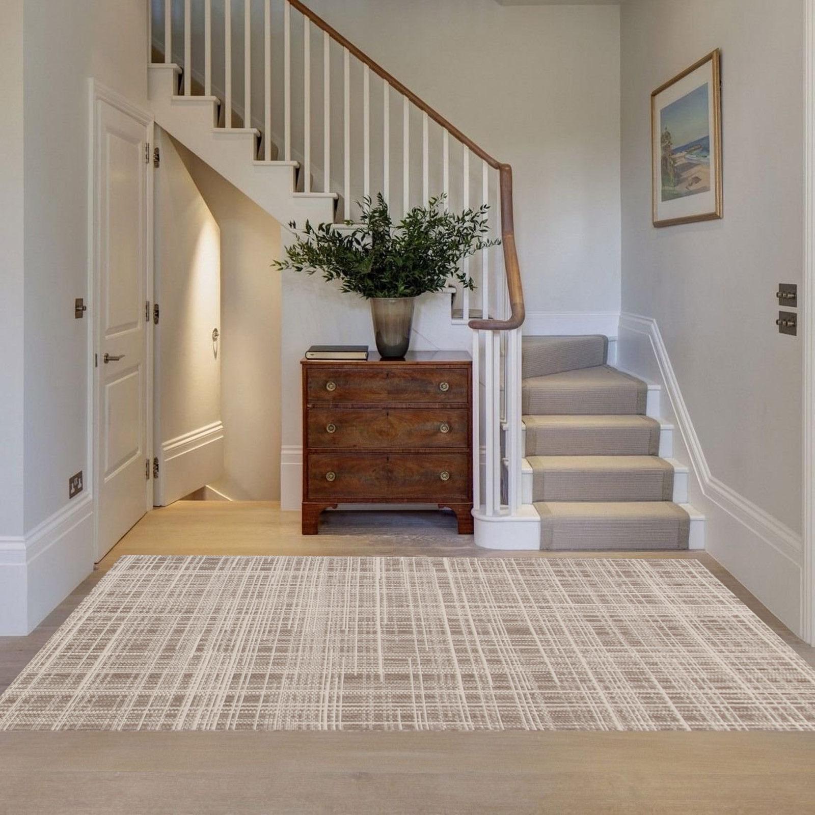 Килим безворсовий на гумовій основі DAKARIA Karat Flex Run 19171/111 1,20x1,70 м Бежевий (00-00010928) - фото 2