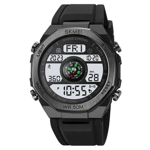 Годинник наручний чоловічий Skmei 2209BKWT Compass Black (25a95656)