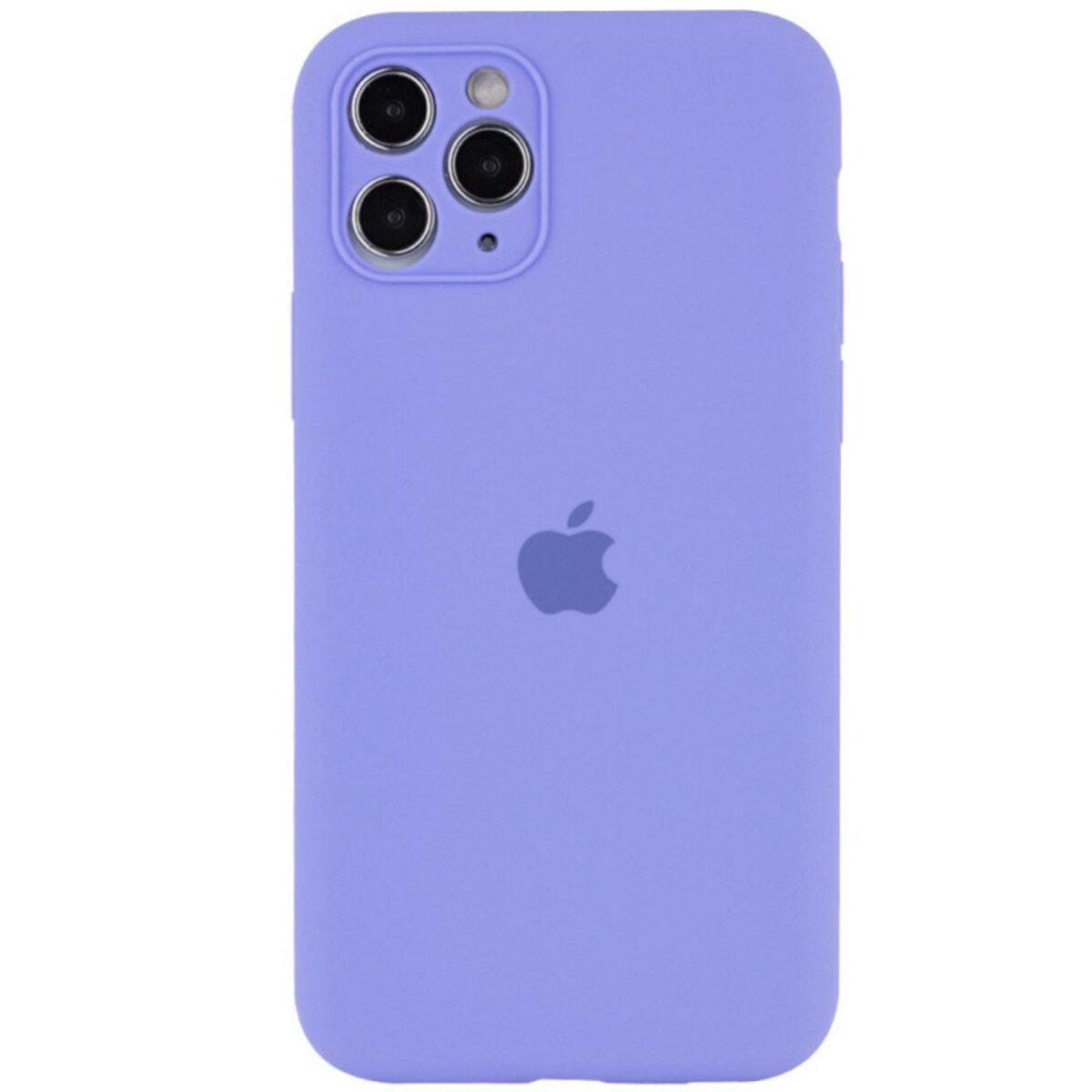 Противоударный чехол для Apple iPhone 12 Pro Silicone Full Case AA Camera Protect / Elegant Purple