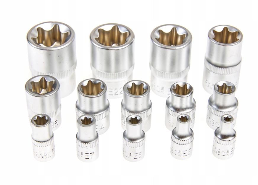 Набір торцевих головок із внутрішнім шліцем TORX E4-E24 14 шт. (17309347722) - фото 4 Набір торцевих головок із внутрішнім шліцем TORX E4-E24 14 шт. (17309347722) - фото 4