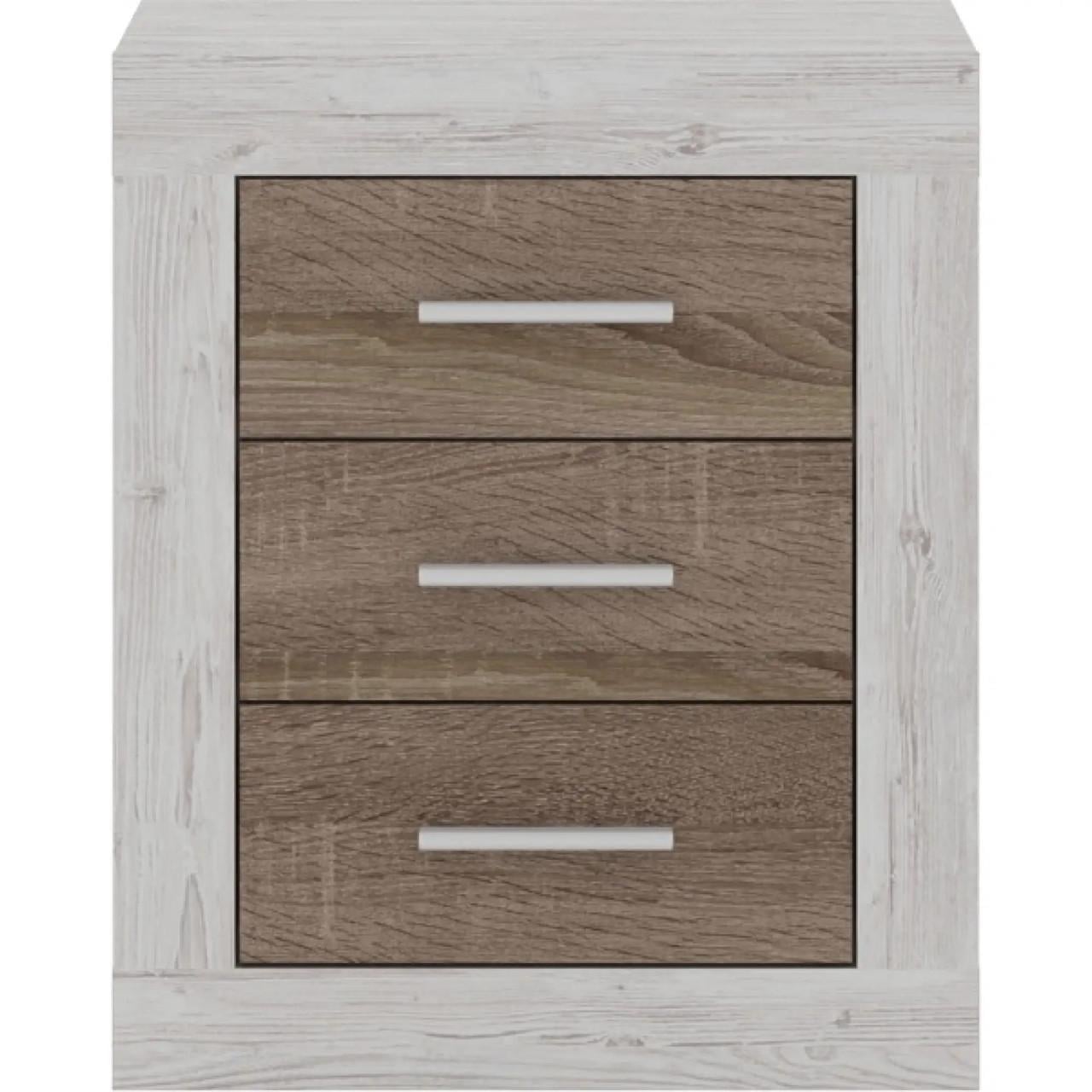 Тумба прикроватная Гербор Сара KOM3S Сосна каньон/Дуб сонома трюфель (GRB-1373)