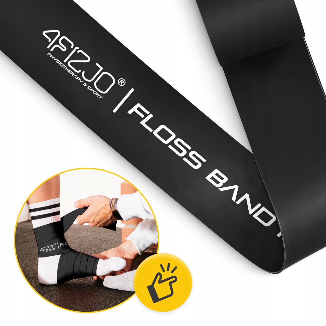 Стрічка компресійна для флоссингу 4fizjo Floss Band 207x5x0,15 см Black (P-5907222931882) - фото 6 Стрічка компресійна для флоссингу 4fizjo Floss Band 207x5x0,15 см Black (P-5907222931882) - фото 6