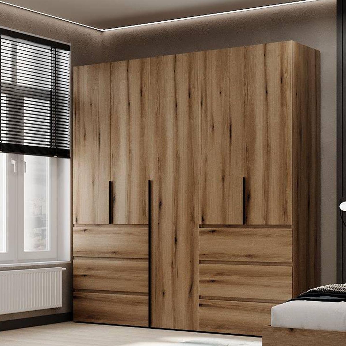 Шкаф распашный комбинированный №3 ART IN HEAD Light 2000x500x2200 мм Дуб Эвок (LTK0310000000)