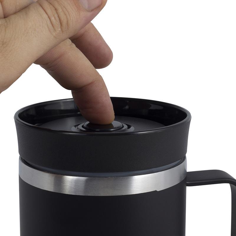 Термос Kamille з ручкою 360 мл Чорний - фото 3 Термос Kamille з ручкою 360 мл Чорний - фото 3