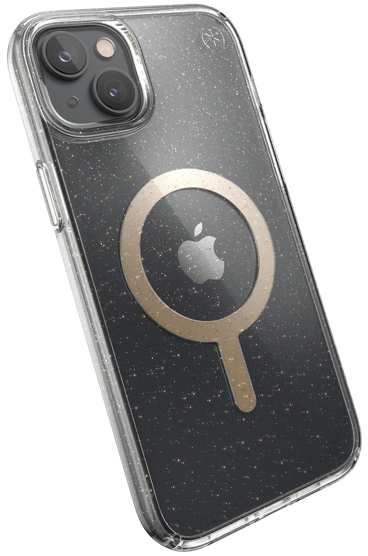 Чехол прозрачный противоударный с блестками Speck Presidio Clear Glitter MagSafe 150121-9221 для Iphone 14 Plus/15 Plus (6.7")