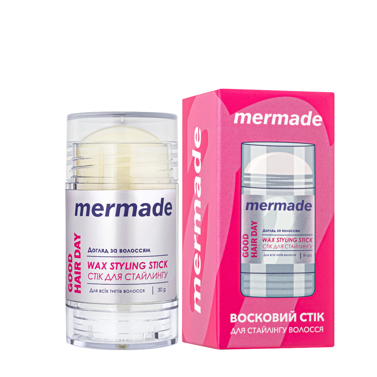 Віск-стік для укладання волосся Mermade Good Hair Day напівматовий 30 г (13349903)
