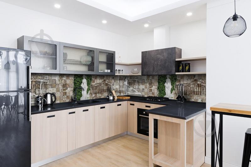 Скинали на кухню Zatarga «Скульптура» 600х2500 мм виниловая 3Д наклейка кухонный фартук самоклеящаяся Z180810