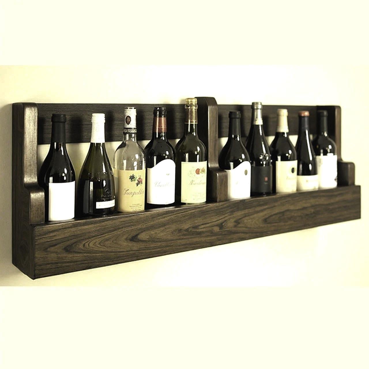 Полка для вина настенная из дерева Андате Мокко (ПНК-020510)