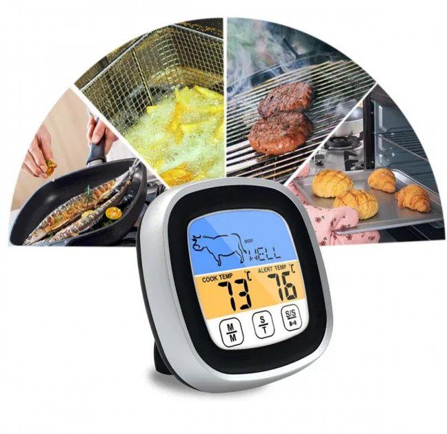 Термометр кухонный пищевой BRS сенсорный дисплей (367582365) - фото 2 Термометр кухонный пищевой BRS сенсорный дисплей (367582365) - фото 2