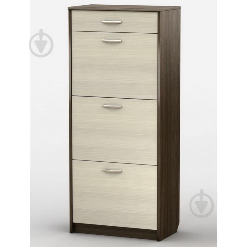 Тумба для обуви Тиса Мебель ТО-114 Венге Молочный