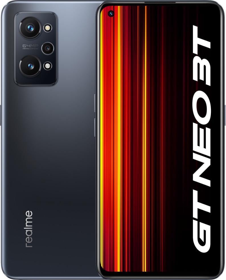 Смартфон Realme GT Neo 3T 8/256 Гб Global Black (1714383404) - фото 1