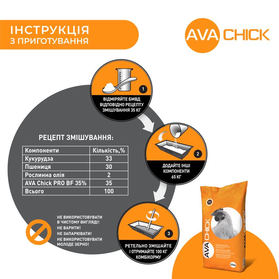 Финиш для бройлера Ava Chick Pro BF БМВД 35% - фото 4