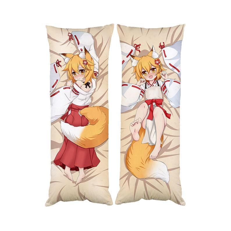 Подушка дакимакура Сенко Сэнко Заботливая 800-летняя жена декоративная для обнимания 40x100 см (1205110250)