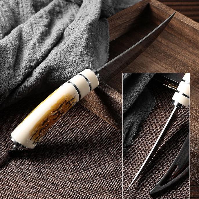 Нож кухонный для обвалки мяса/рыбы/фруктов/овощ (KN-22) - фото 5