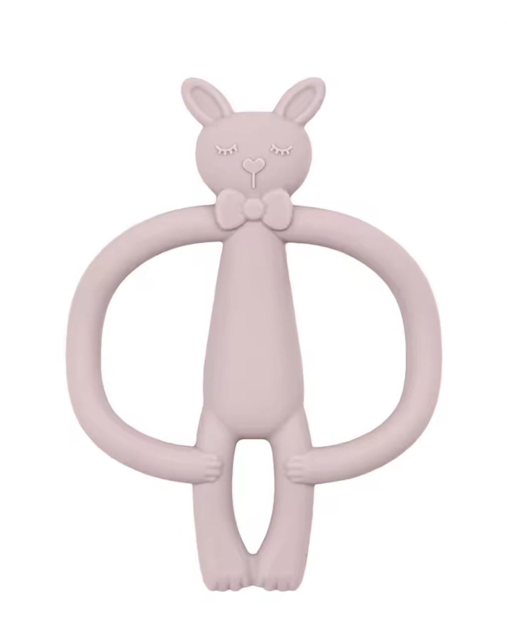 Прорезыватель силиконовый Зайчик Розовый (2867401288)