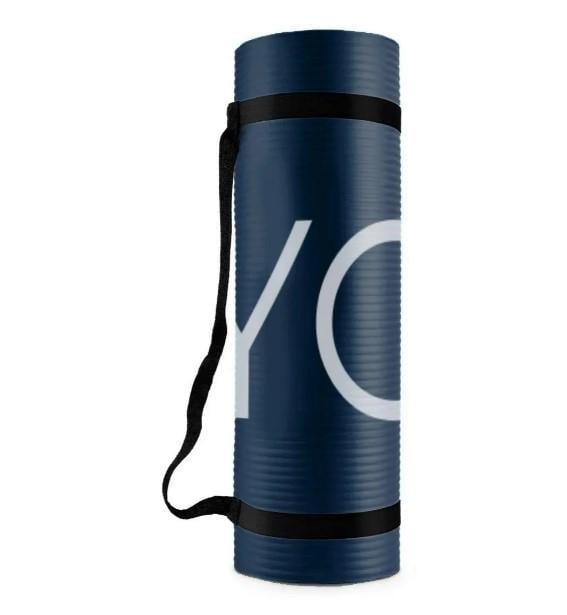 Коврик для йоги и фитнеса PowerPlay 4151 NBR Performance Mat 183x61x1,2 см Синий (PP_4151_Blue_1.2cm)