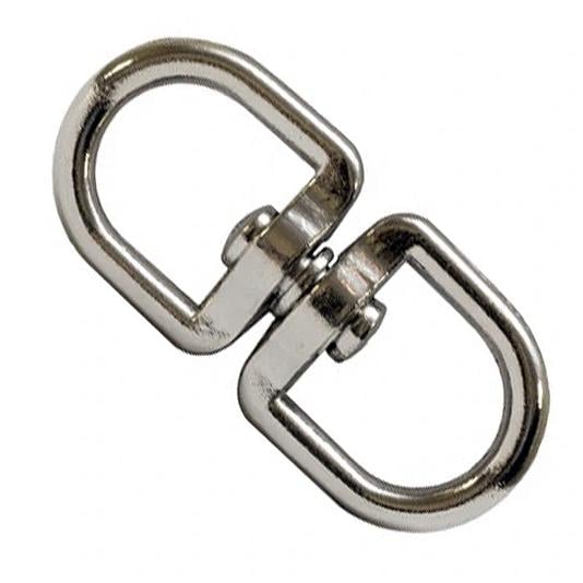 Вертлюг петля-петля никелированная 3,8 мм (2222) Вертлюг петля-петля никелированная 3,8 мм (2222)