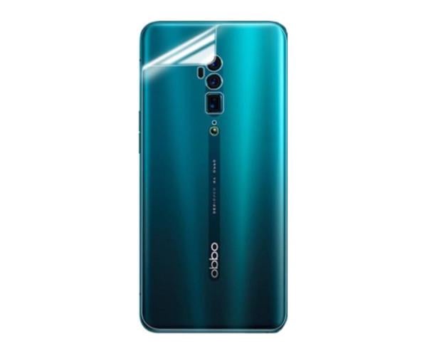Противоударная гидрогелевая пленка Hydrogel Film для Oppo Reno 10x zoom на заднюю панель, Transparent