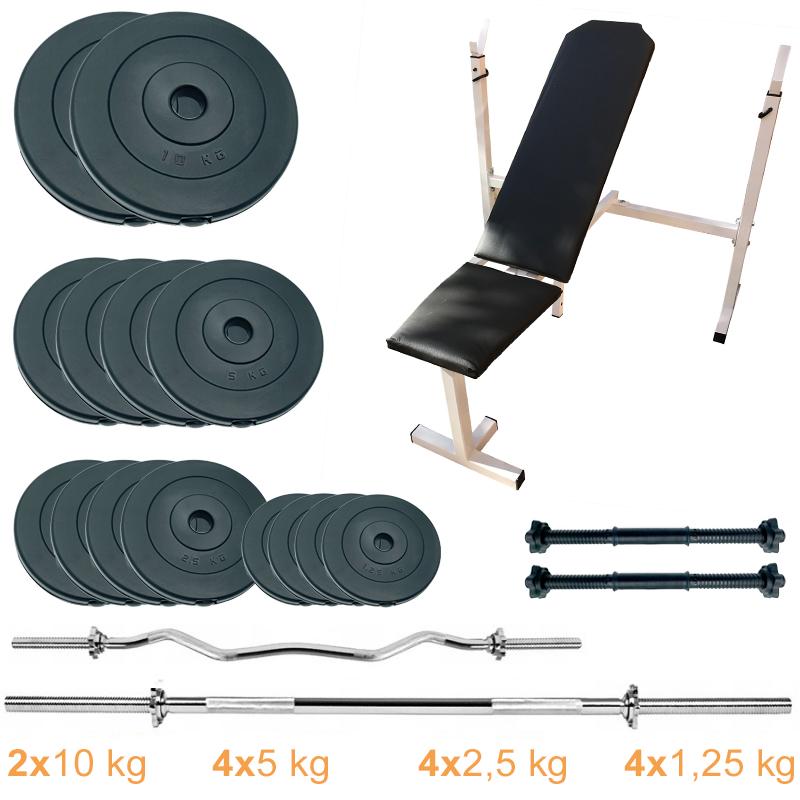 Лава для жима с набором штанг и гантелей Newt Gym Set Pro 70 кг (NE-SKM-PL-SET-70) - фото 7