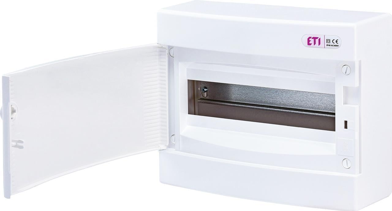 Щит розподільчий зовнішній ETI ECT 12PO 12-модульний з дверцятами Білий (1101006)