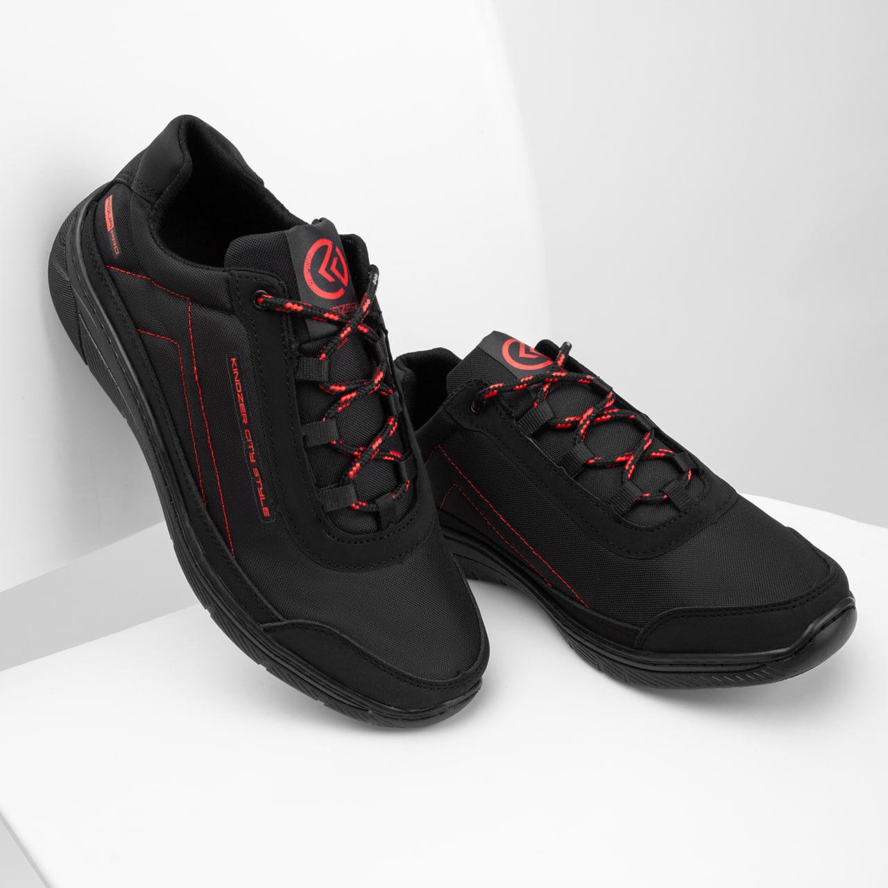 Кроссовки мужские текстильные Kindzer К-401 с прошитой подошвой р. 42 Черный (40142) - фото 6 Кроссовки мужские текстильные Kindzer К-401 с прошитой подошвой р. 42 Черный (40142) - фото 6