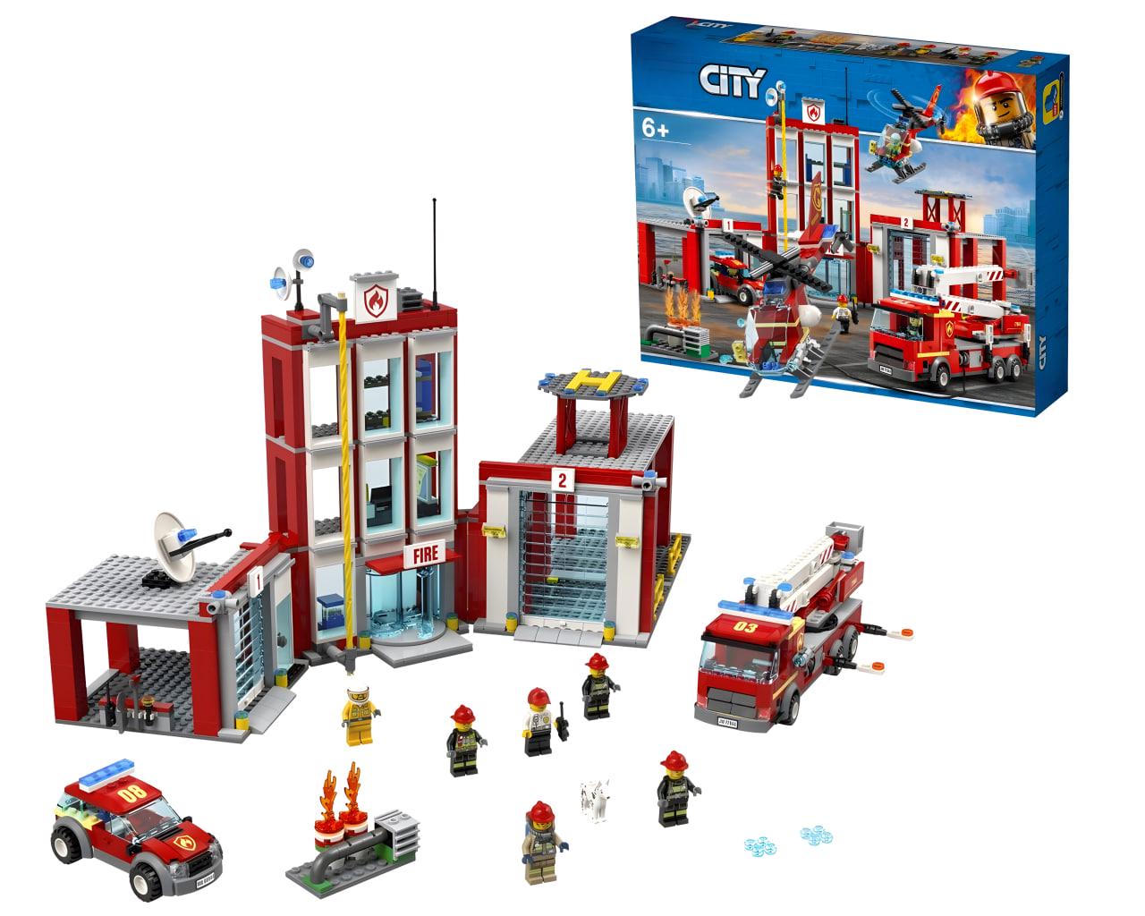 Конструктор City Пожежна станція 908 деталей (2E10604) - фото 11 Конструктор City Пожежна станція 908 деталей (2E10604) - фото 11