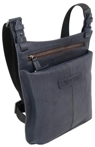 Сумка кожаная мужская Mykhail Ikhtyar Синий (super537_45041 blue)