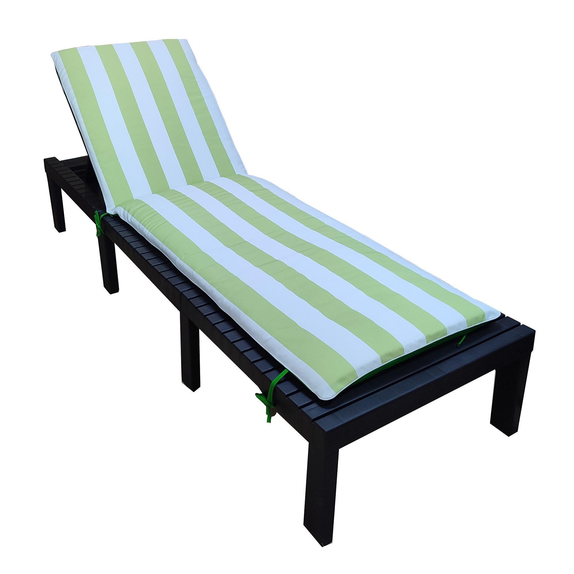 Матрас для шезлонга Ost-Fran UNI тексилк 1001 188x58x5 см Бело-салатовые полосы (3603) - фото 1 Матрас для шезлонга Ost-Fran UNI тексилк 1001 188x58x5 см Бело-салатовые полосы (3603) - фото 1