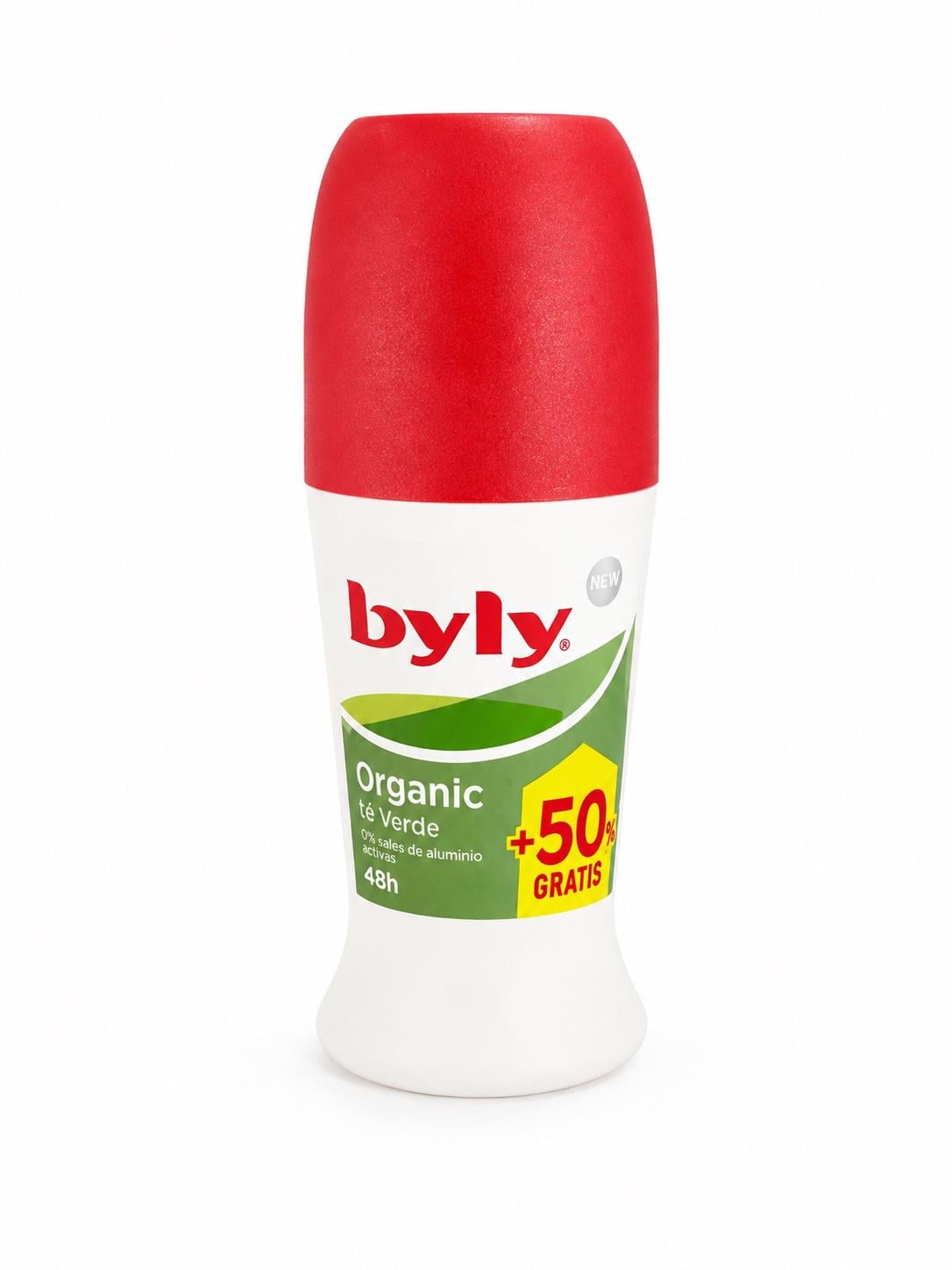Кульковий дезодорант Byly Organic Té Verde 48h Roll-On 75 мл