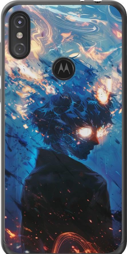 Чехол на Motorola One Power Сатору Годжо (6129t-1588-42517) Чехол на Motorola One Power Сатору Годжо (6129t-1588-42517)