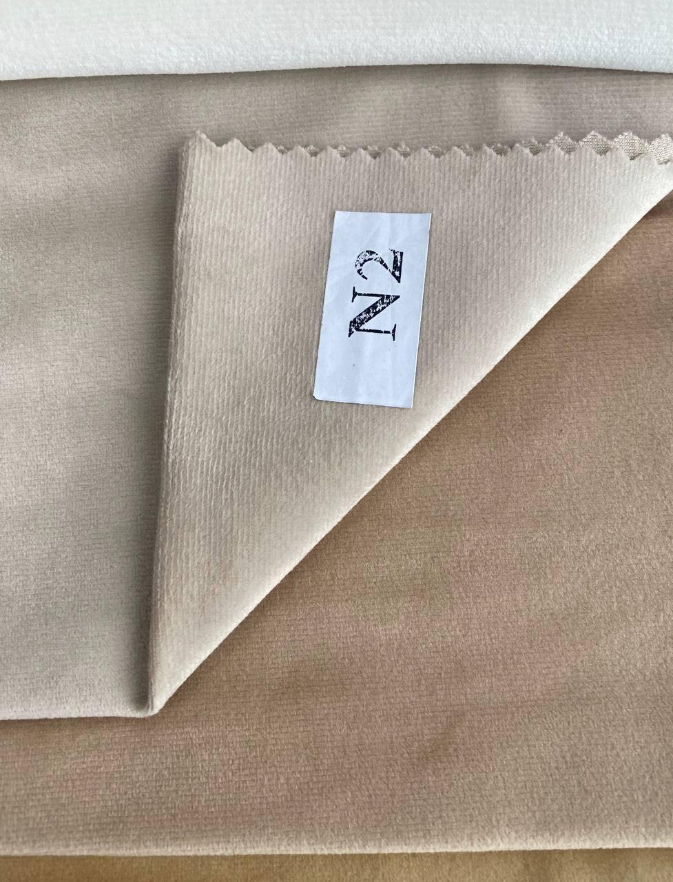 Штора велюрова на тасьмі 6 см 150х270 см Світло-бежевий (6319-N2-T43) - фото 2 Штора велюрова на тасьмі 6 см 150х270 см Світло-бежевий (6319-N2-T43) - фото 2