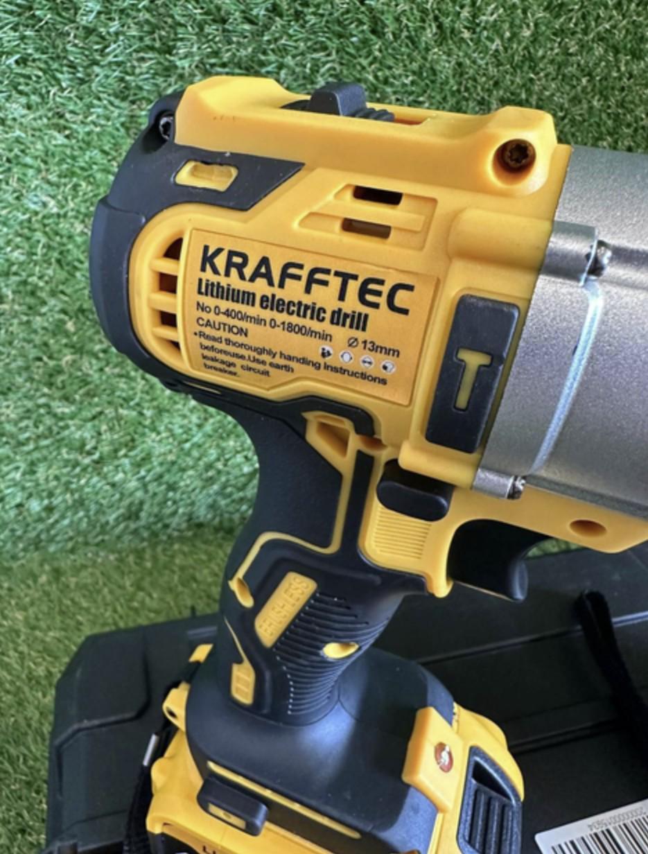 Набір акумуляторного інструменту Krafftec 48/6A гайковерт і шуруповерт 2в1 - фото 3 Набір акумуляторного інструменту Krafftec 48/6A гайковерт і шуруповерт 2в1 - фото 3