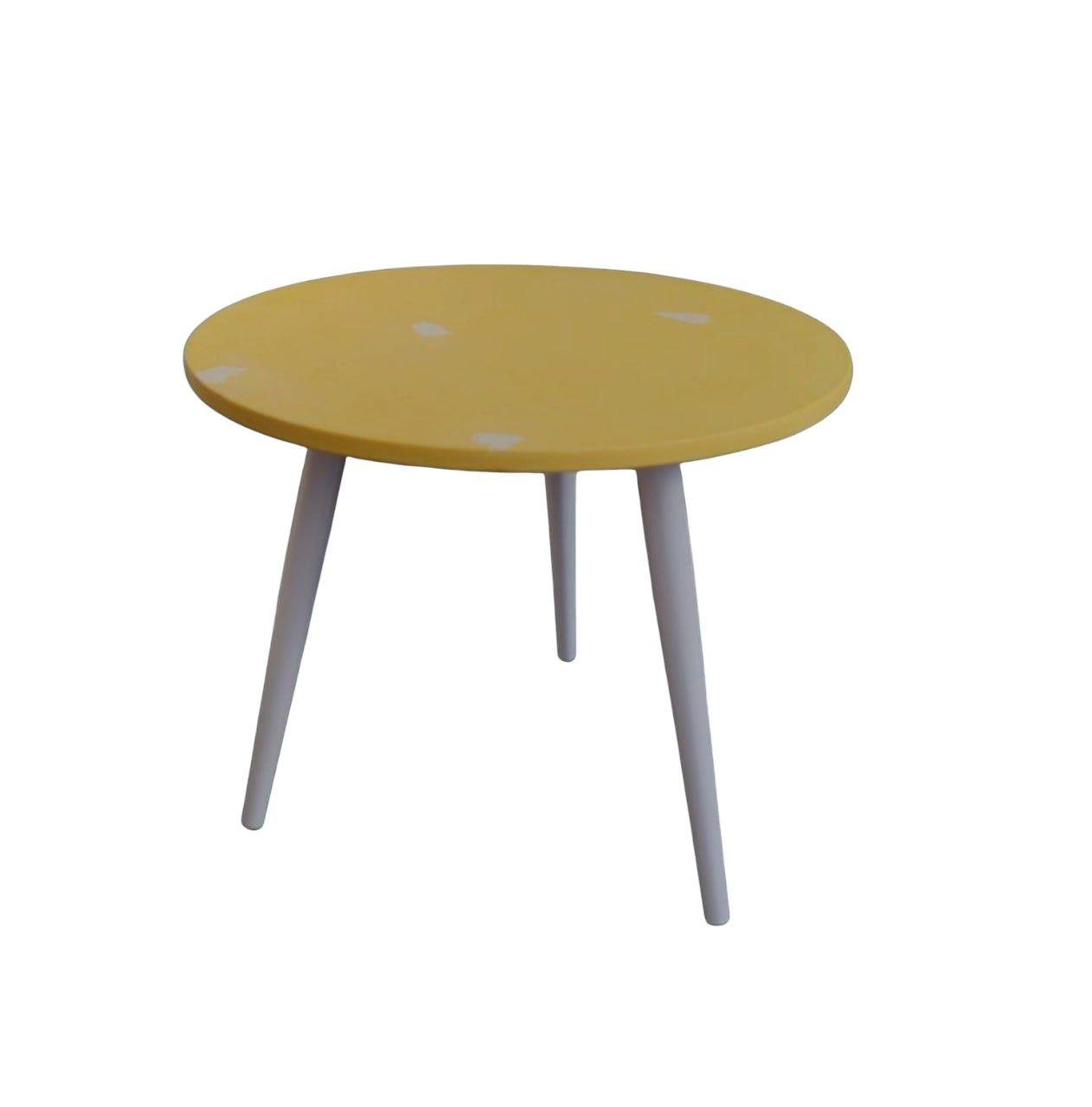 Стіл журнальний Recast Plastic 50 см Жовтий (СТ50)