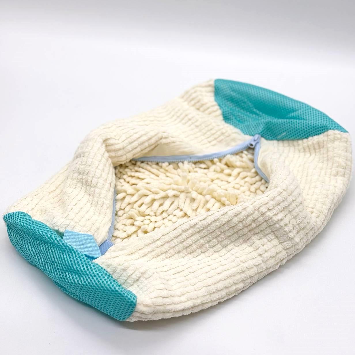 Мішок для прання взуття 39х19 см Бежевий - фото 2 Мішок для прання взуття 39х19 см Бежевий - фото 2