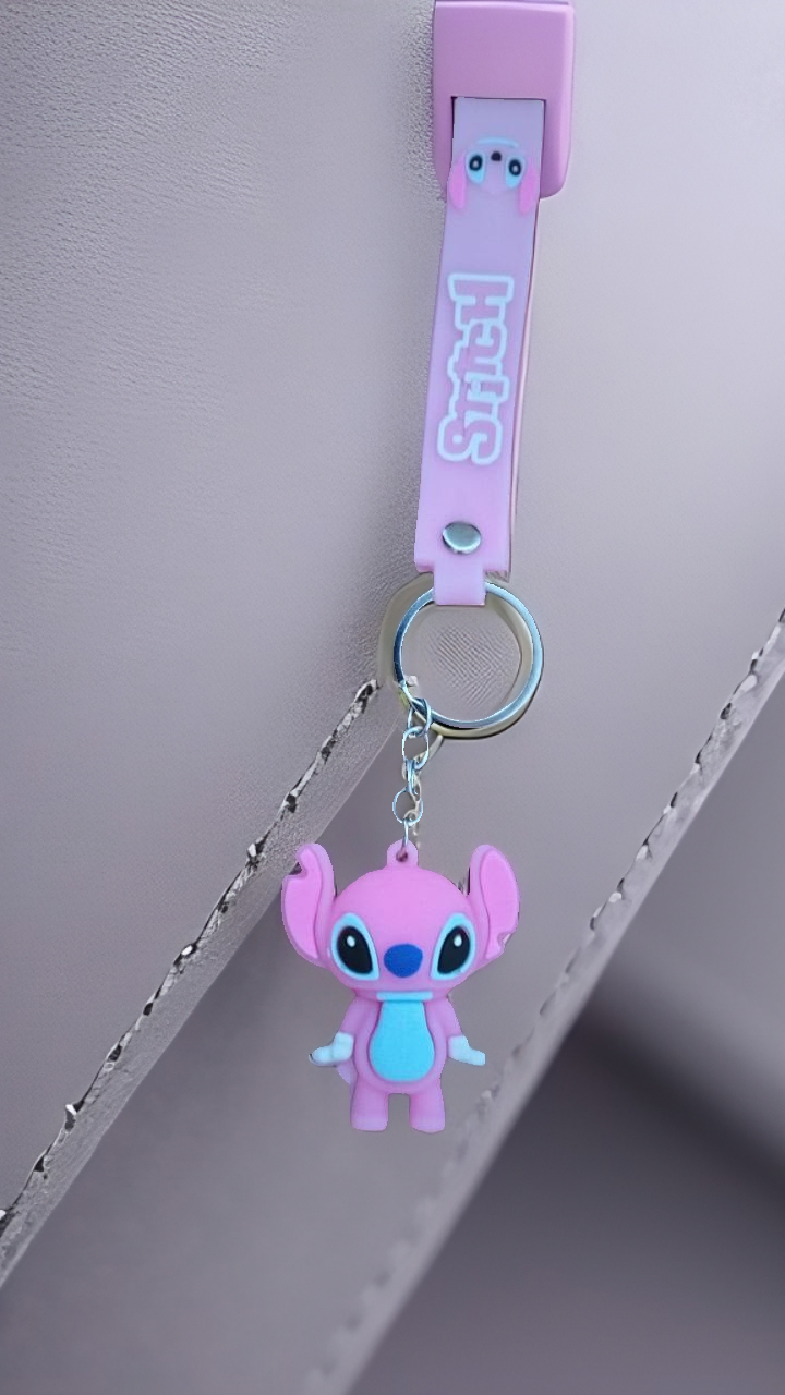 Брелок для ключів Stitch з м'якого ПВХ Рожевий (27829507)